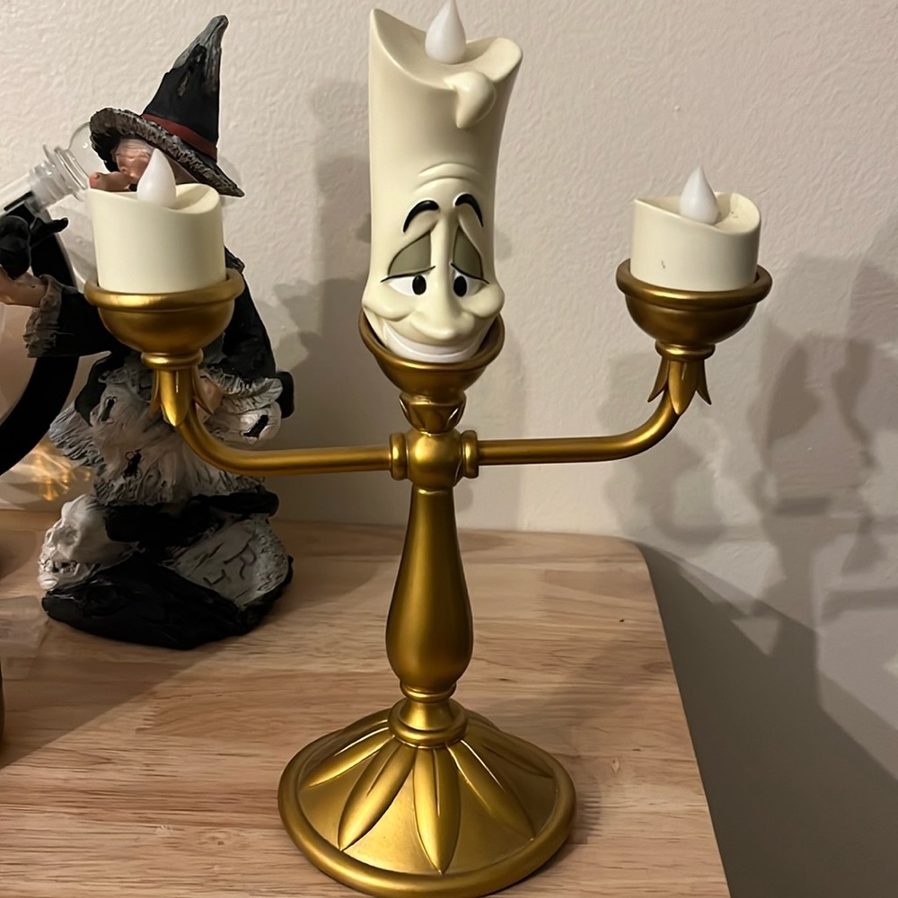 Disney Parks Exclusive Beauty and the Beast Light-Up Lumiere Candlestick Figure